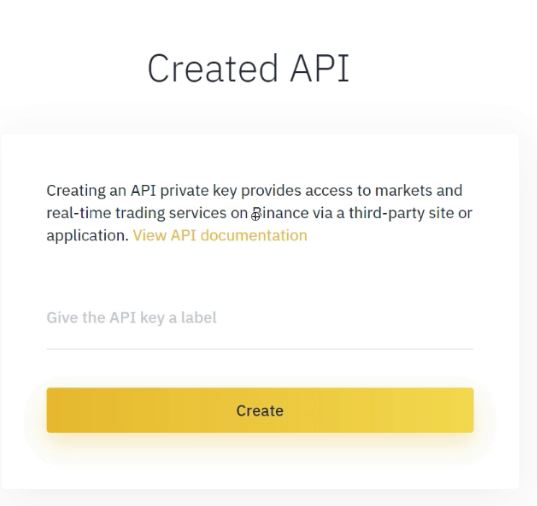 Create API key